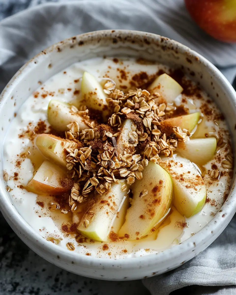 Breakfast Bowl Recipes: Indulgent Apple Cinnamon Yogurt Bowl Delight