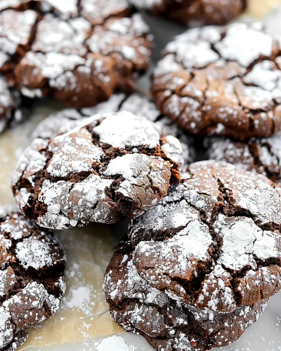 Soft Gingerbread Cookies: Best Double Chocolate Crinkle Delight