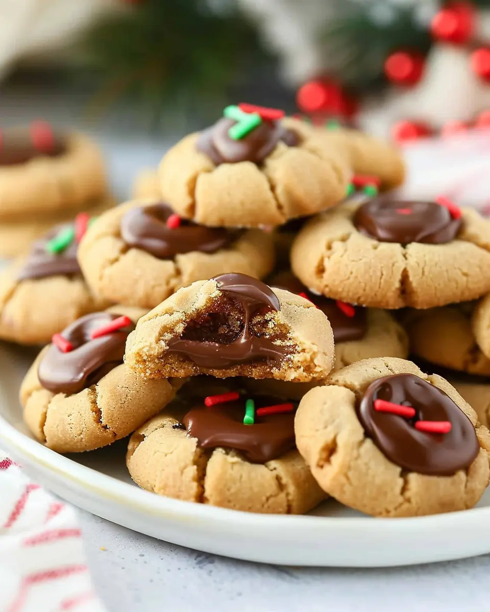 Soft Gingerbread Cookies: Indulgent Chocolate Thumbprint Treats