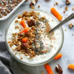 breakfast bowl recipes : Carrot Cake Overnight Oats (Protein Recipe)