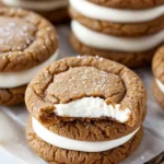 Soft Gingerbread Cookies : Molasses Cream Pie Cookies