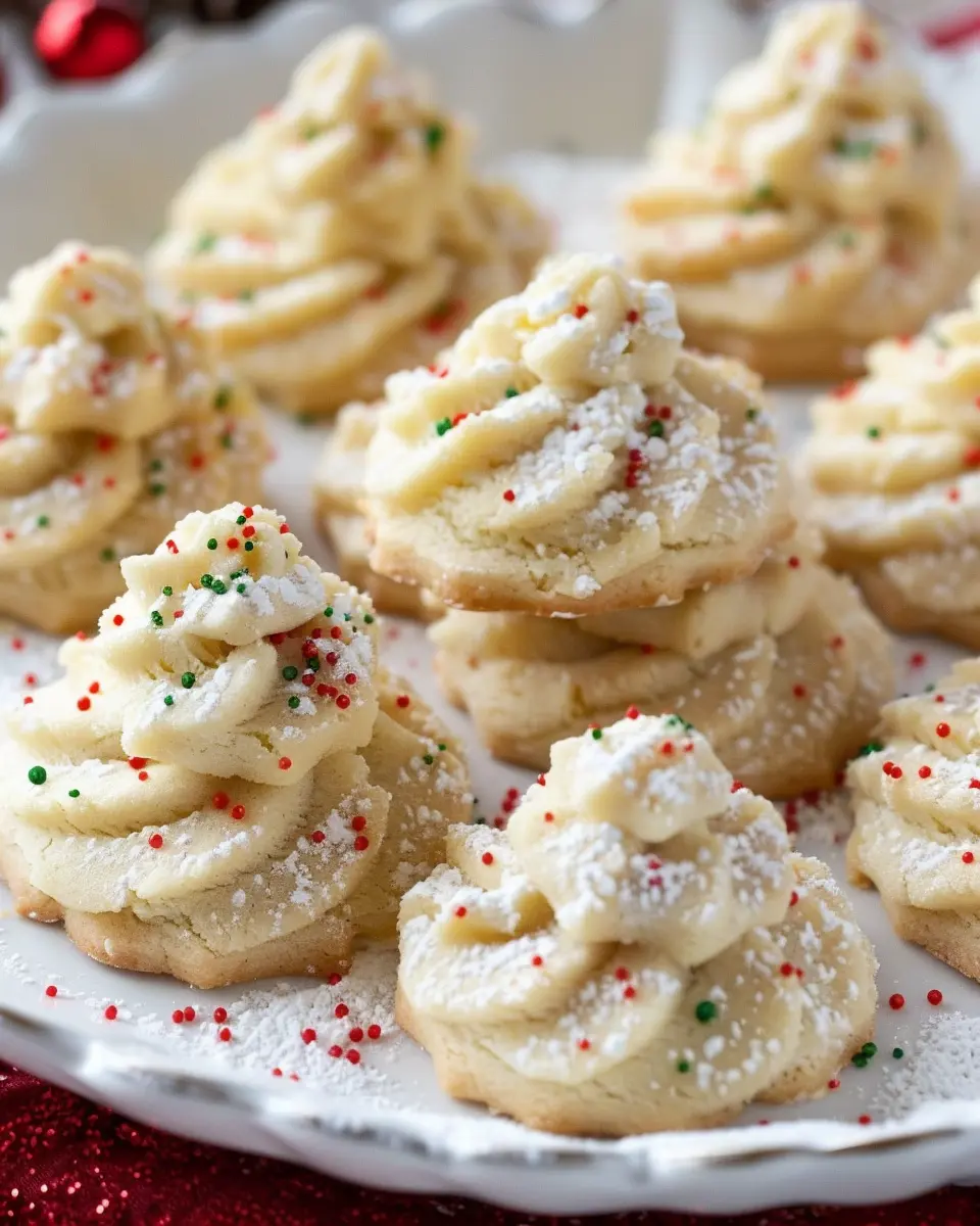 Christmas Cookie Recipes Holiday: Best Whipped Shortbread Cookies