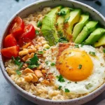 breakfast bowl recipes : Simple Savory Avocado Oatmeal