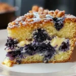 Fluffy Blueberry Cream Cheese Coffee Cake