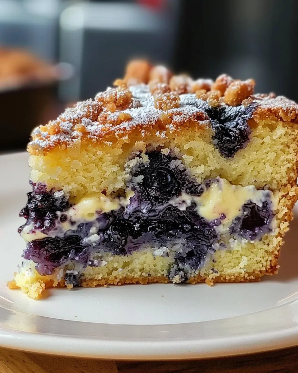 Fluffy Blueberry Cream Cheese Coffee Cake: The Best Breakfast Treat