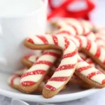 Soft Gingerbread Cookies : Candy Cane Cookies