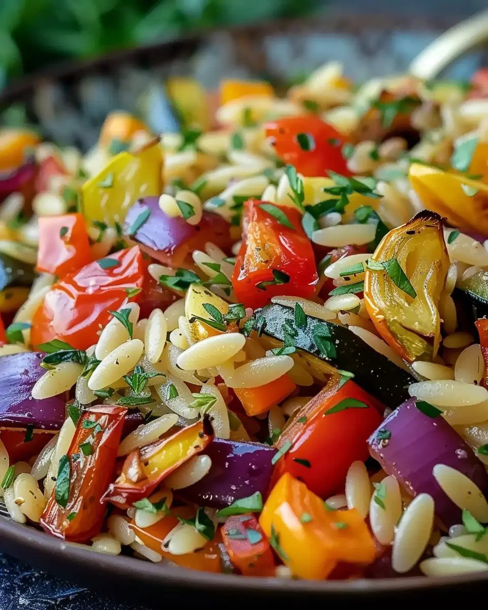 Roasted Vegetable Orzo: A Nutritious and Easy Meal for All