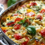 Vegetable and Ricotta Baked Orzo