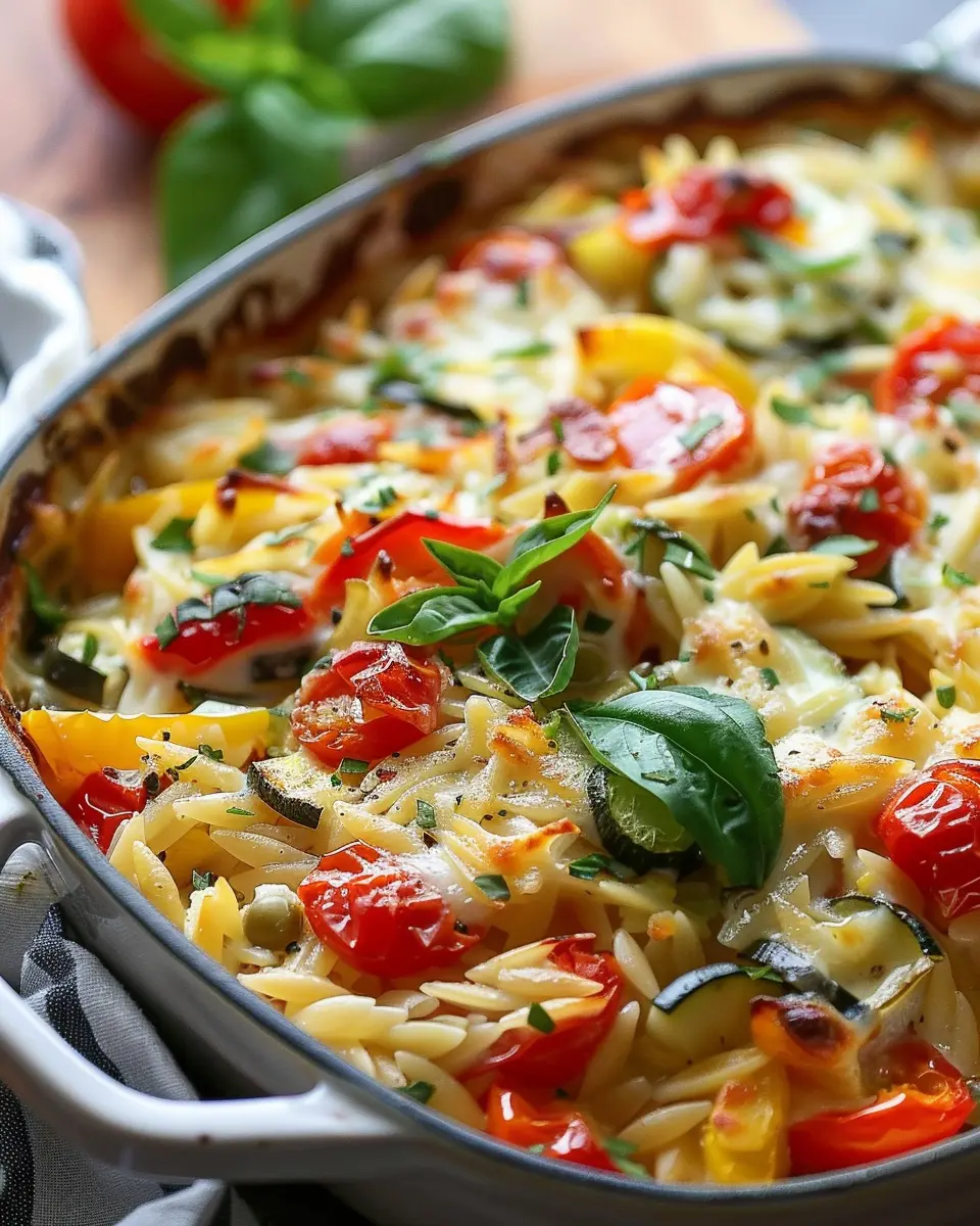 Vegetable and Ricotta Baked Orzo: A Cozy Comfort Dish