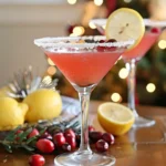 Cranberry Lemon Drop Cocktails : Holiday Lemon Drop