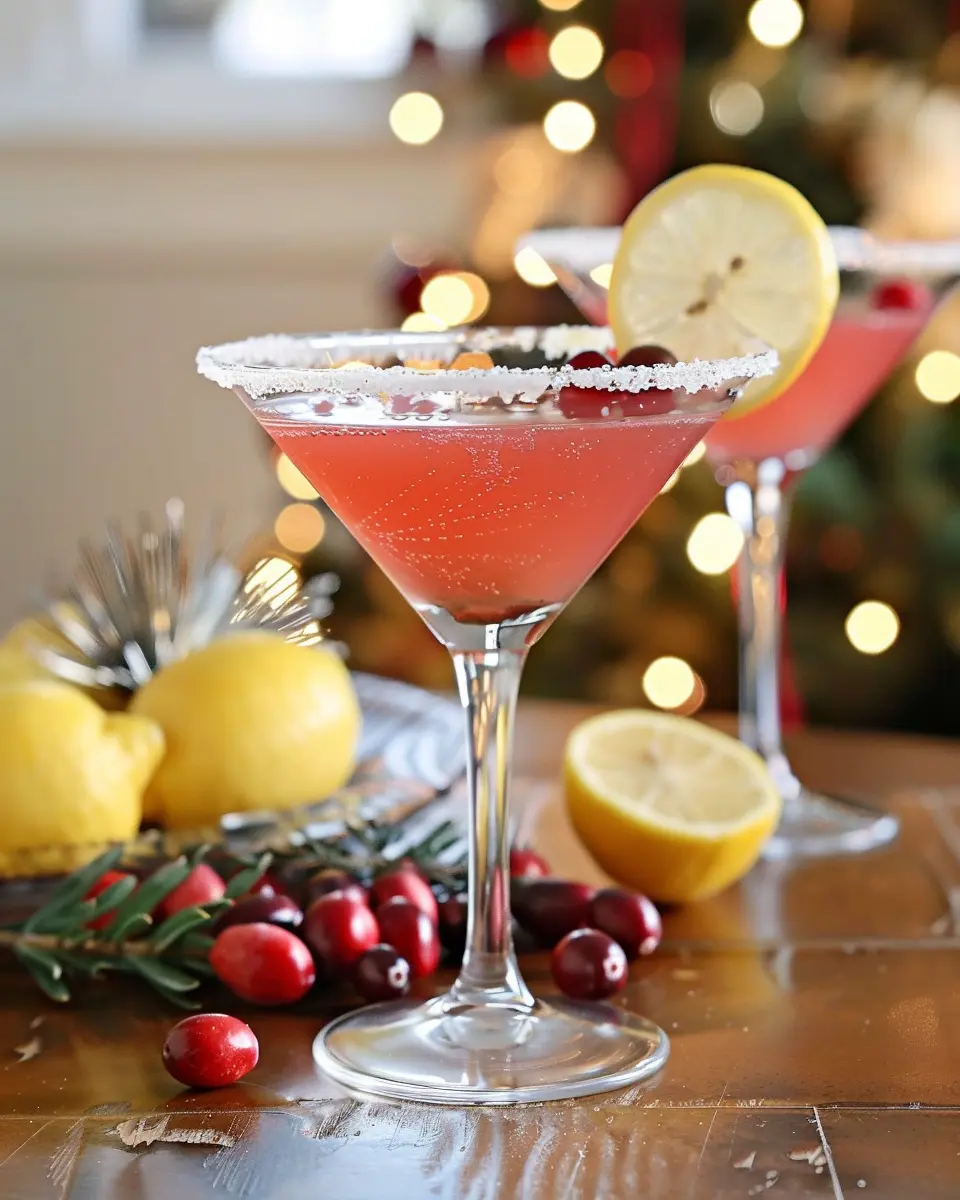 Cranberry Lemon Drop Cocktails: The Best Holiday Refreshment