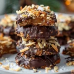Christmas Cookie Recipes Holiday : No-Bake Samoa Cookies