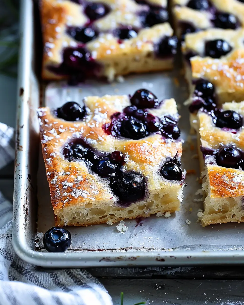 Italian Blueberry Focaccia: A Delightful Twist for Home Bakers