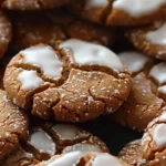 Soft Gingerbread Cookies : Old Fashioned Iced Ginger Molasses Cookies