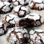 Soft Gingerbread Cookies : Double Chocolate Crinkle Cookies