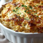 French Onion Orzo Bake