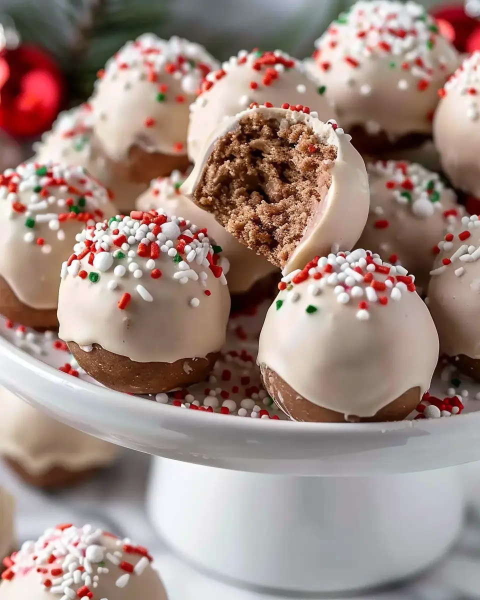 Christmas Cookie Recipes Holiday: Easy No-Bake Gingerbread Truffles Delight