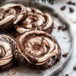 Christmas Cookie Recipes Holiday : Chocolate Marshmallow Swirl Cookies [50 Minutes]