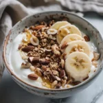 breakfast bowl recipes : Banana Nut Yogurt Bowl