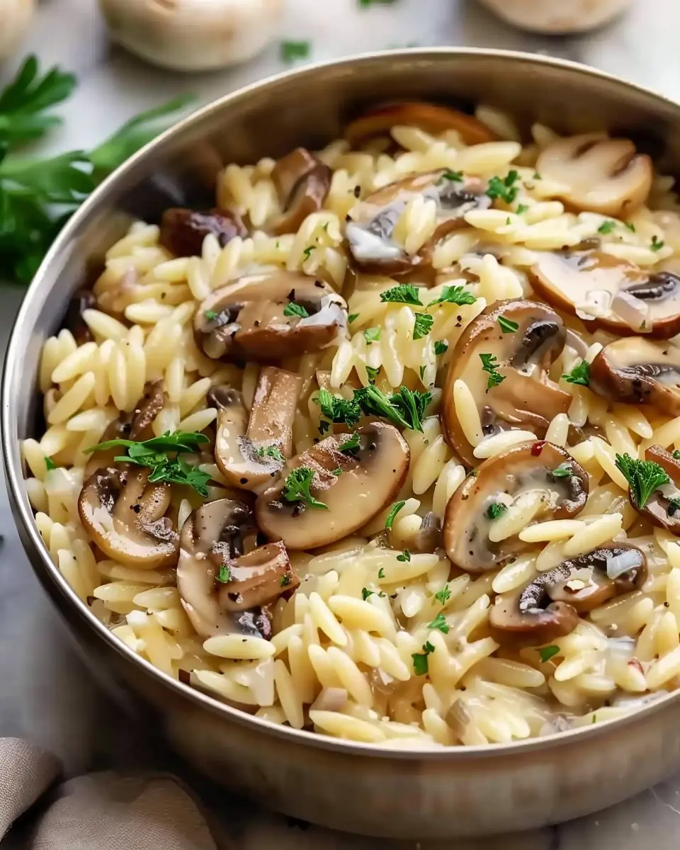 Tasty Orzo with Mushrooms: Easy Comfort Food for Everyone