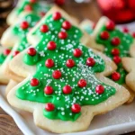 Christmas Cookie Recipes Holiday : Thick & SOFT Sugar Cookie Recipe (That Holds Its Shape)