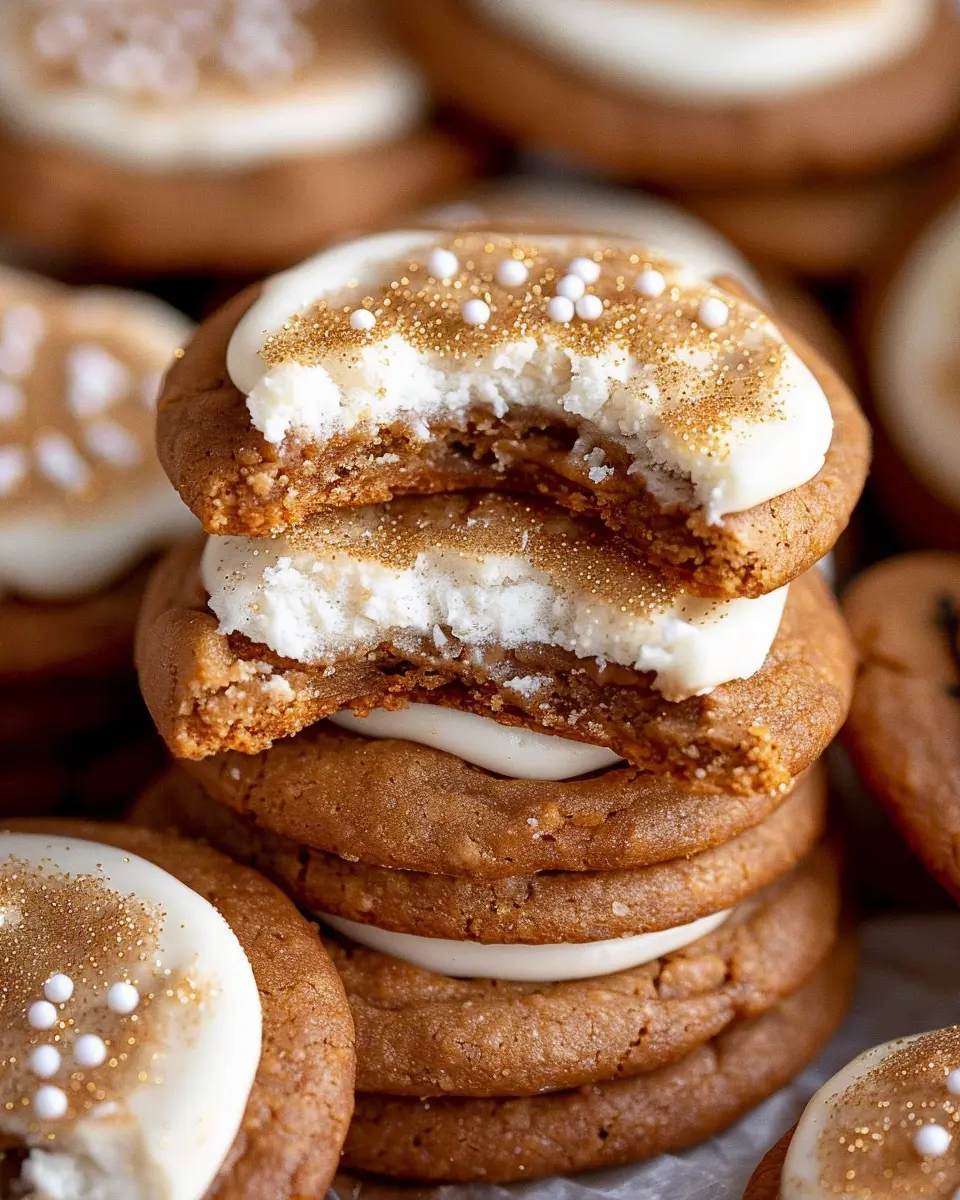 Christmas Cookie Recipes Holiday: Indulgent Gingerbread Cheesecake Cookies