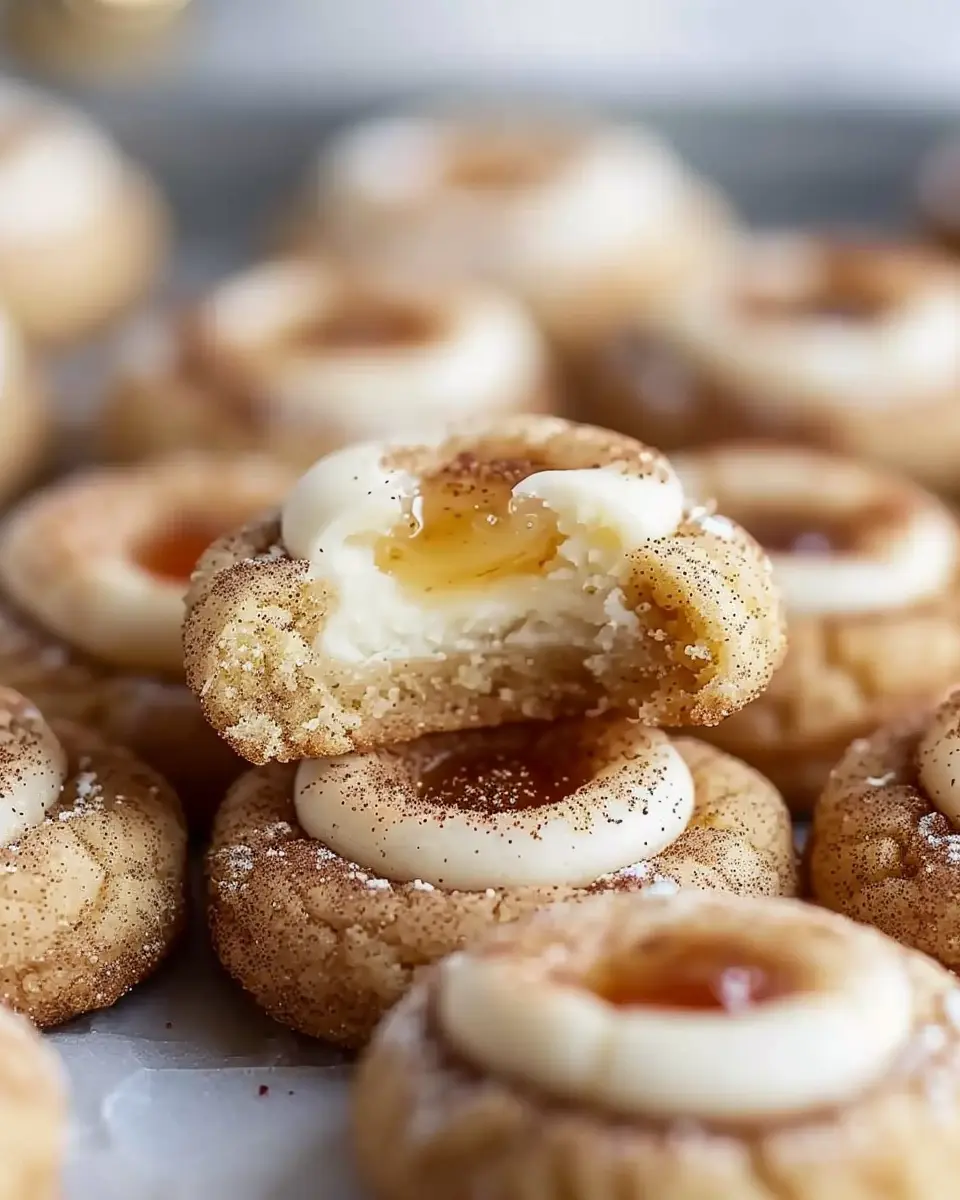 Christmas Cookie Recipes Holiday: Indulgent Eggnog Snickerdoodle Thumbprint Cookies for a Festive Celebration