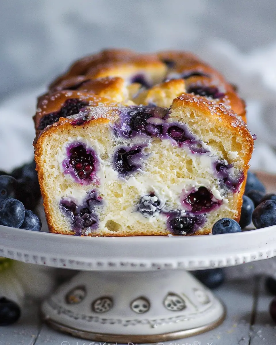 Blueberry Cream Cheese Bread Recipe: Easy &amp; Indulgent Delight