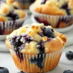 Juicy Blueberry Cream Cheese Muffins