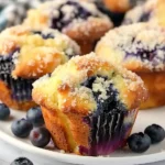 Juicy Blueberry Cream Cheese Muffins