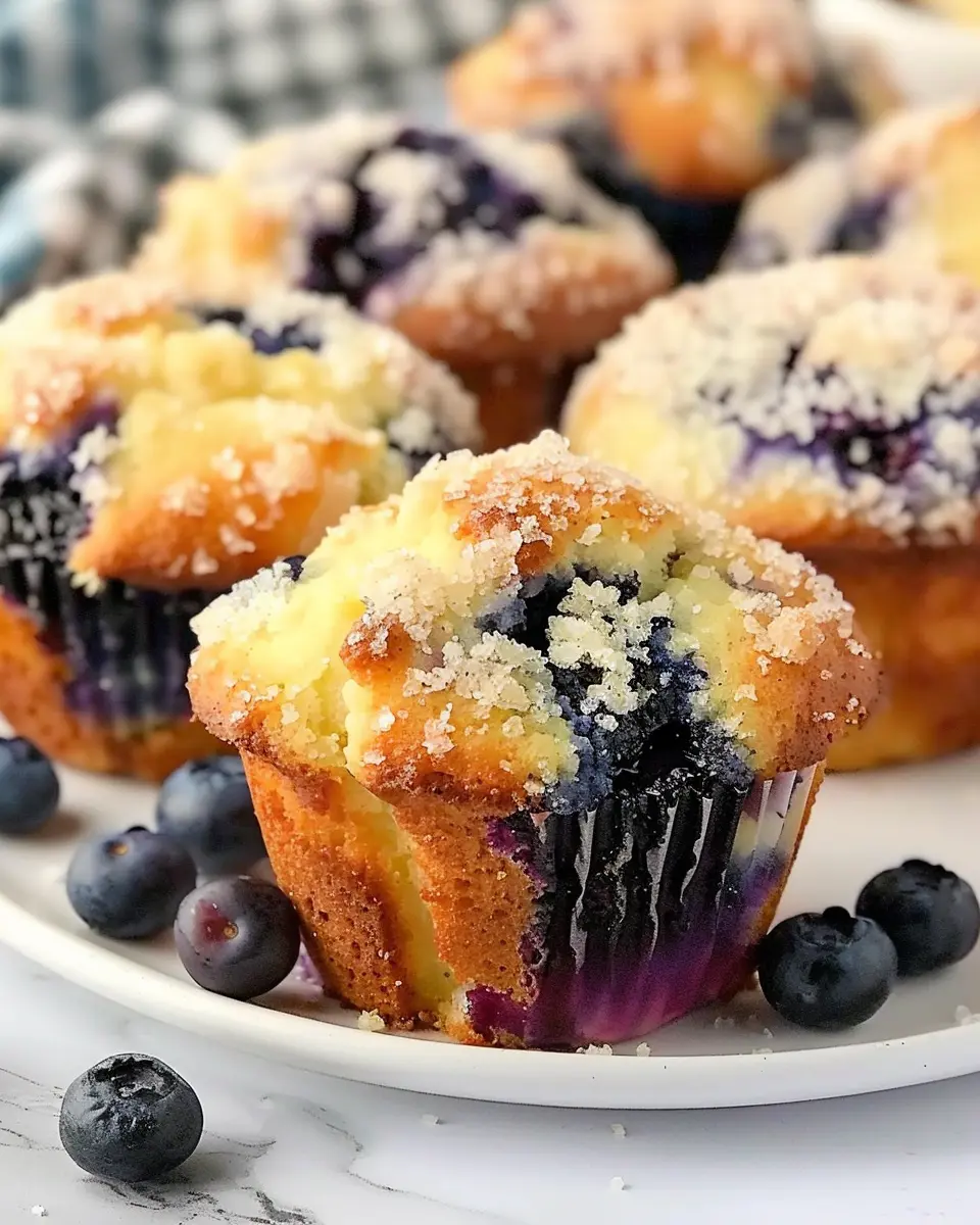 Juicy Blueberry Cream Cheese Muffins for a Delightful Breakfast