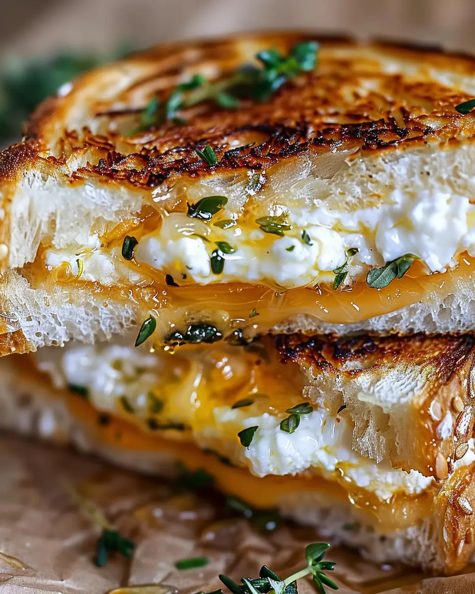 Goat Cheese Grilled Cheese: Indulge in Honey Bliss Awaits