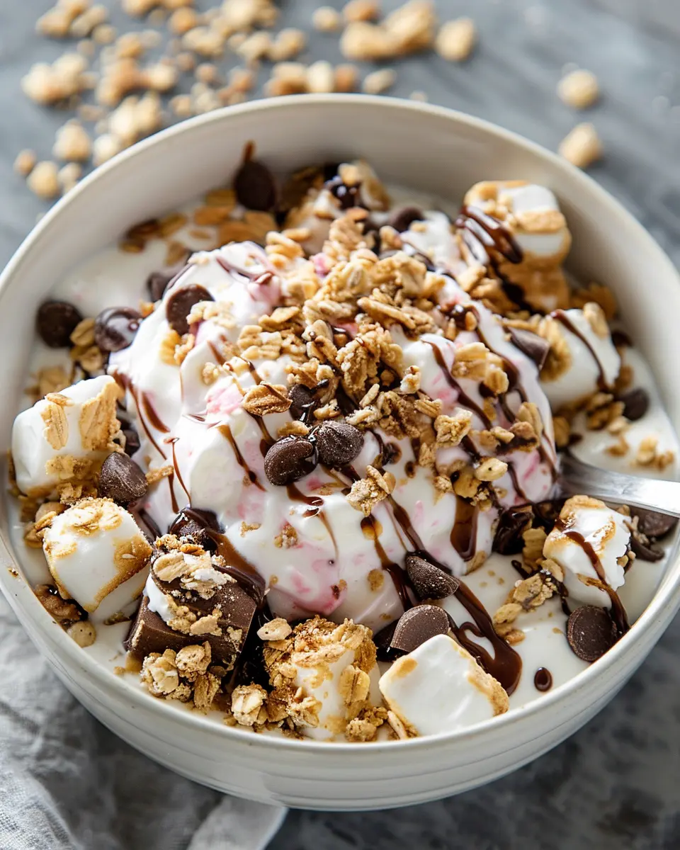 Breakfast bowl recipes: Indulgent S’mores Yogurt Bowl Delight
