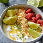 breakfast bowl recipes : Coconut Lime Yogurt Bowl