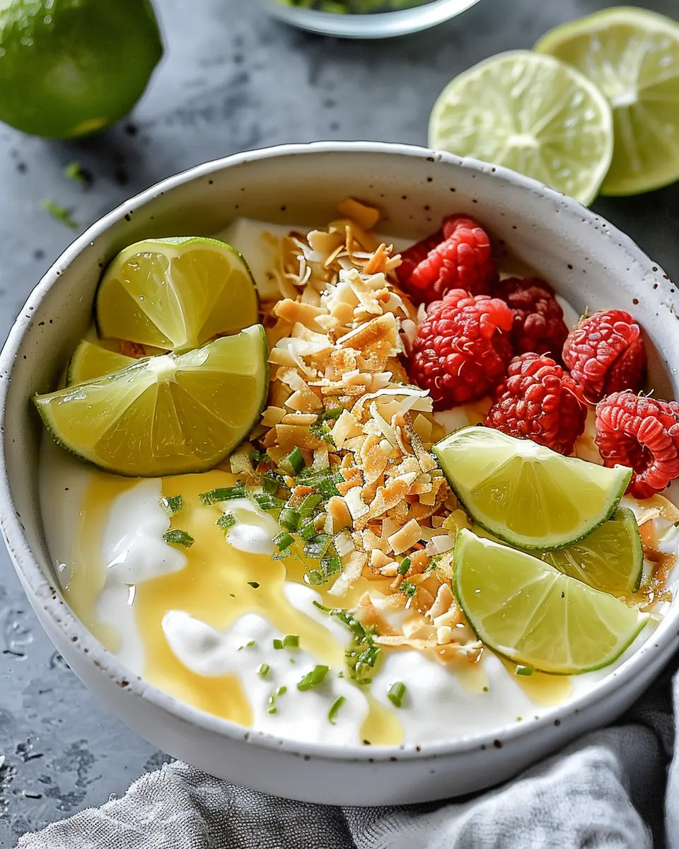 Breakfast Bowl Recipes: Indulgent Coconut Lime Yogurt Bowl