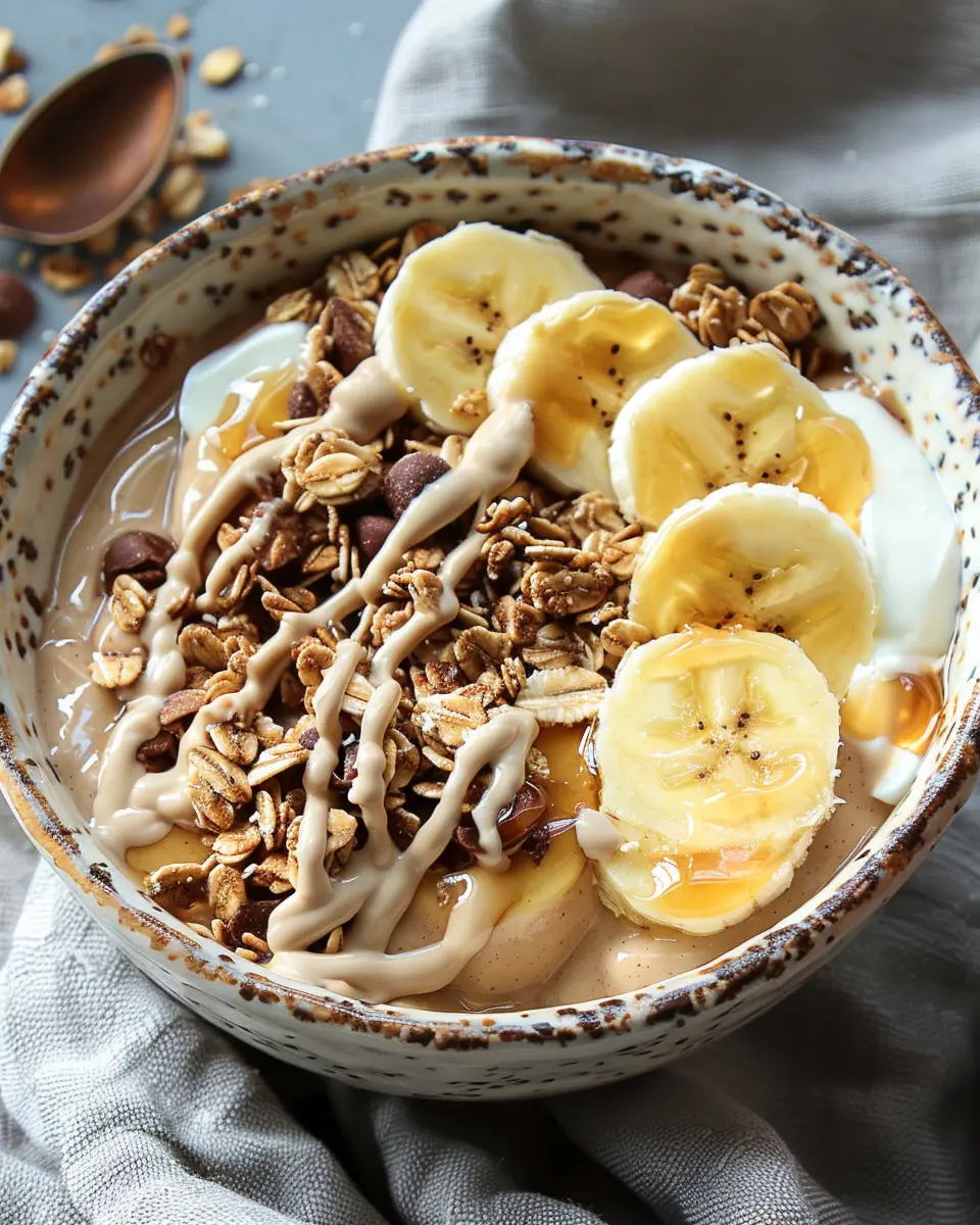 Breakfast Bowl Recipes: Best Peanut Butter Banana Yogurt Bowl