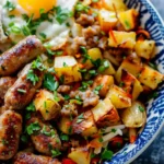 breakfast bowl recipes : Sausage and Potato Meal Prep Breakfast Bowls