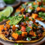 Black Bean and Sweet Potato Tostadas