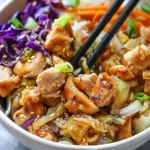 Egg Roll Bowls with Chicken and Cabbage: An Incredible Ultimate 10-Minute Meal
