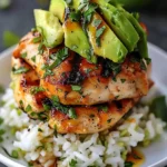 Honey Lime Chicken & Avocado Rice Stack for Easy Meal Prep