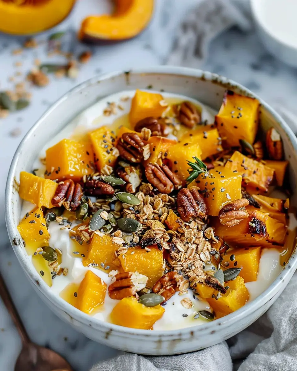 breakfast bowl recipes: Indulgent Maple Roasted Butternut Squash Bowl
