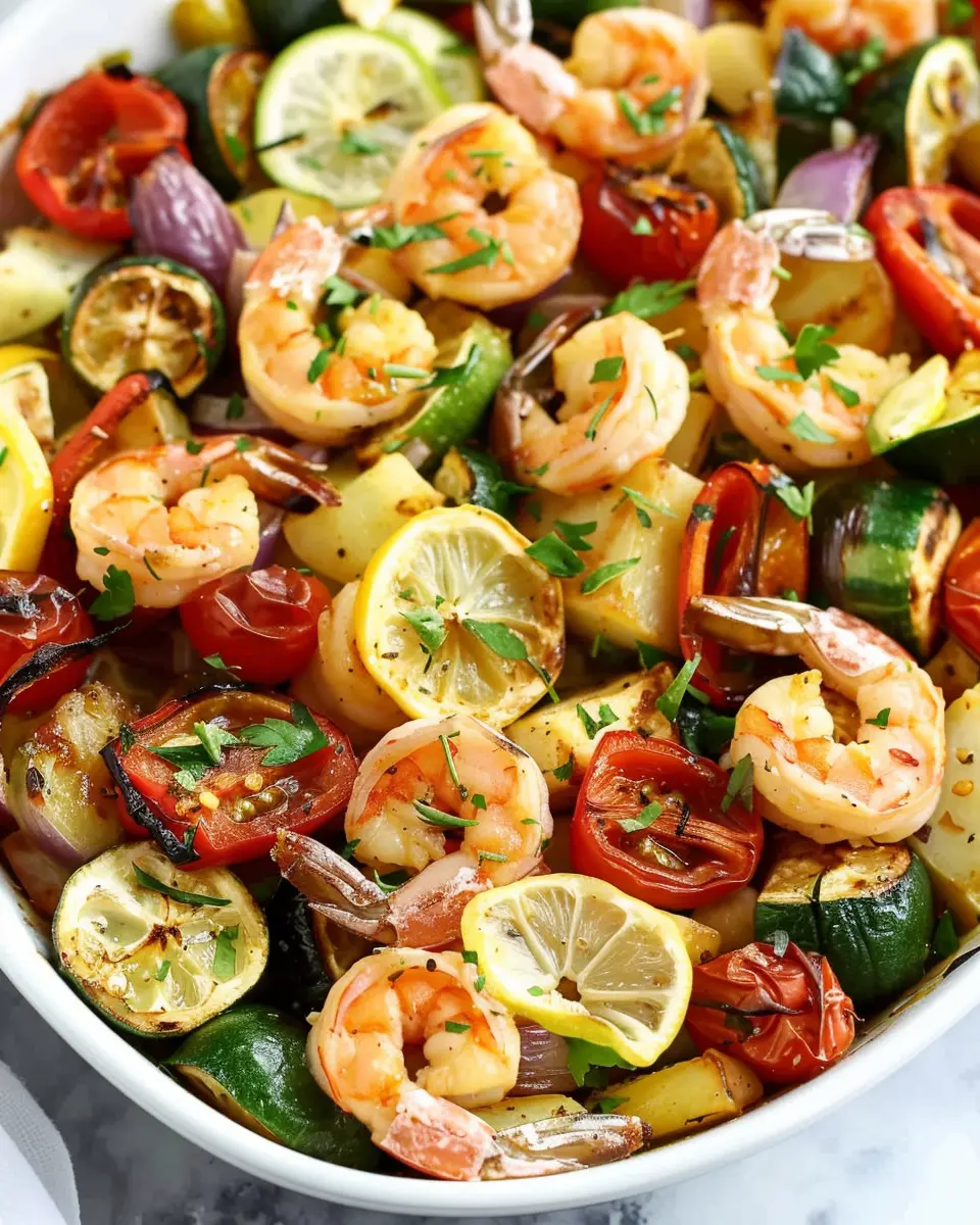 Mediterranean Sheet Pan Shrimp: Easy & Flavorful Dinner Delight