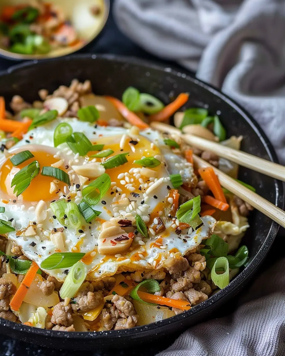 Egg Roll in a Bowl: Easy One-Skillet Keto Delight with Turkey Bacon