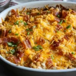 Keto BBQ Chicken Casserole
