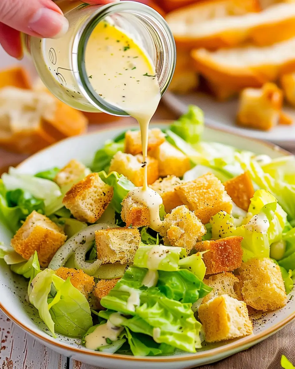 Caesar Salad Dressing No Anchovies: Easy Recipe with Turkey Bacon and Chicken Ham