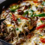 Creamy Keto Philly Cheesesteak Skillet Recipe Easy Low-Carb Dinner