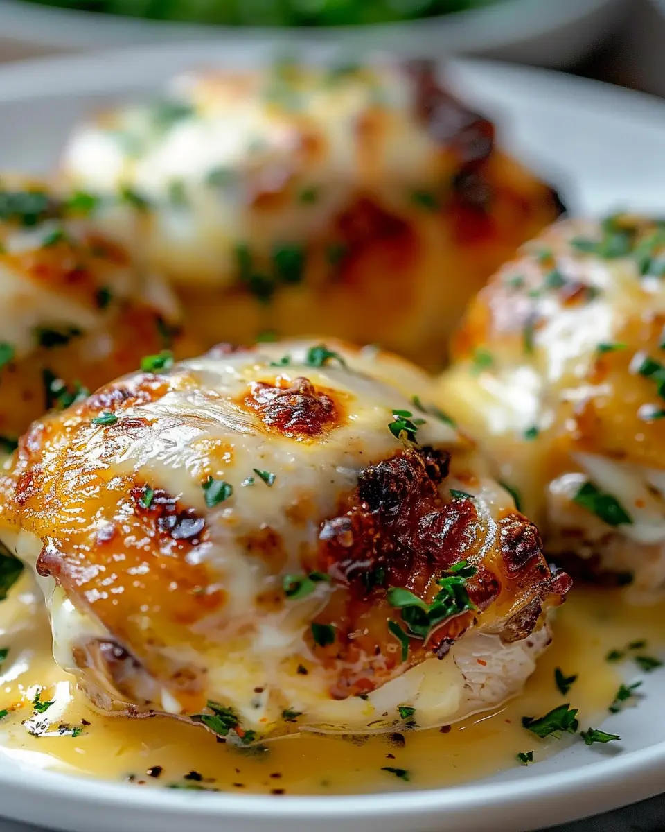 keto baked cheesy ranch chicken thighs made with turkey bacon