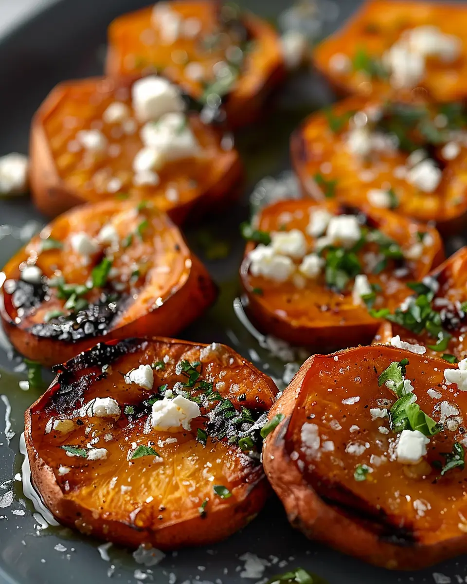 Roasted Sweet Potato Rounds with Honey &amp; Feta: A Delightful Twist