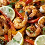 Sheet Pan Shrimp Fajitas