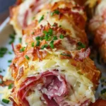 Keto Crispy Reuben Roll-Ups